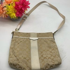 Coach Tan Logo Crossbody Bag F28502 CP5548A